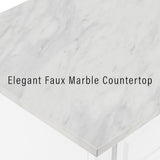 Crosley Furniture Avery Rolling Kitchen Island Storage Cart with Shelves, Microwave Stand, Coffee Bar, Distressed White Crosley Furniture