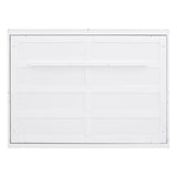 MERITLINE Full Horizontal Murphy Chest Bed,Wood Folding Grey Murphy Bed Cabinet for Adults No Box Spring Needed MERITLINE