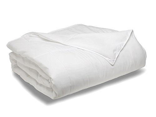 Natural Comfort White Down Alternative Comforter with Embossed Microfiber Shell, Light Weight Filled, King Natural Comfort