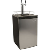 EdgeStar KC2000SSTWIN Full Size Stainless Steel Dual Tap Kegerator & Draft Beer Dispenser - Stainless Steel EdgeStar