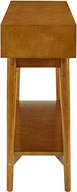 Crosley Furniture Landon Sofa Console Table with Drawers and Shelf for Hall, Entryway, or Living Room, Acorn Crosley Furniture