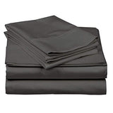 Ready To Rest Super Single Waterbed Sheets, 4 Piece Attached Sheet Set, Fits 18 Inch Deep Mattress, Brushed Microfiber, Ultra Soft and Lightweight (Dark Grey) Ready To Rest