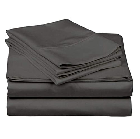 Ready To Rest Super Single Waterbed Sheets, 4 Piece Attached Sheet Set, Fits 18 Inch Deep Mattress, Brushed Microfiber, Ultra Soft and Lightweight (Dark Grey) Ready To Rest