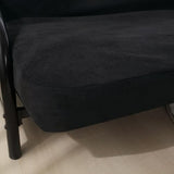 OctoRose Full Size 54x75x8inch 3 Side Zipper Classic Soft Micro Suede Futon Cover Slipcover Sofa Day Bed Mattress Cover Couch Protector (Cover ONLY) (Black) OctoRose