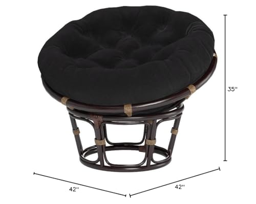 International Caravan Bali 42-inch Rattan Papasan Chair Replacement Frame (Cushion not Included) International Caravan