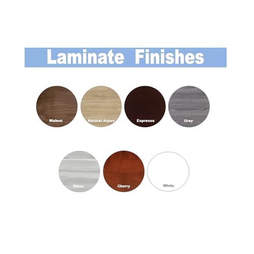 New Cherry Laminate Finish 10ft Conference Table Wood Boat Shaped Square Storage Cube Legs Doors Grommets Desk Base Meeting Room Racetrack Furniture Office Business Modern 118''L x 47-32''W x 29''H WoodArtSupply