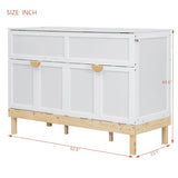 Ball & Cast Murphy Bed Cabinet Queen Size,Wood Wall Hideaway Platform Bed Chest with Built-in Charging Station and Desktop,Can Be Used As Cabinets,Space-Saving,for,Dorm,Apartment,Studio,Office,White Ball & Cast