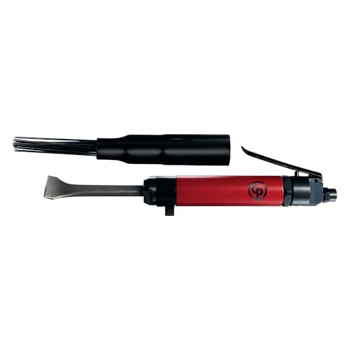 Chicago Pneumatic CP7120 Air Powered Adjustable Needle Scaler and Chisel, 4,600 BPM, Red Chicago Pneumatic