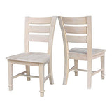IC International Concepts Tuscany Chair, 21.3" W x 22" D x 38.2" H, Unfinished IC International Concepts