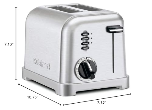 Cuisinart CPT-160 Metal Classic 2-Slice Toaster, Brushed Stainless Cuisinart