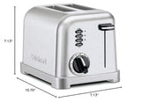 Cuisinart CPT-160 Metal Classic 2-Slice Toaster, Brushed Stainless Cuisinart
