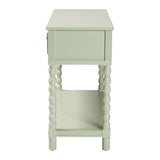 Bali & pari Karnia Console Table with Spindle Legs - 2-Drawer Accent Table with Turned Detailing and Open Shelf Storage for Living Room, Hallway, or Bedroom bali & pari