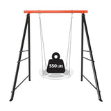 Swing Stand Frame, 550lbs Weight Capacity Swing Stand, Heavy Duty A-Frame Swing, Single Swing Frame for Yoga Hammock Saucer Baby Porch Swing(Swing NOT Included),Orange Fruyyzl