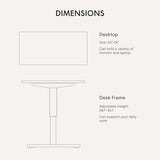 FLEXISPOT EN1 One-Piece Standing Desk with 1-Inch Thick Desktop, 55"x28" Electric Height Adjustable Desk for Home Office & Multi-Device Workstations, Rustic Brown FLEXISPOT