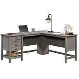 Sauder Cottage Road L-Desk, L: 65.12" x W: 58.66" x H: 29.76", Mystic Oak finish Sauder