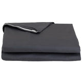 FULI 100% Cotton Zippered Futon Cover, Japanese Futon Mattress Cover, Shikibuton, Made in Japan (Twin, Dark Gray) FULI
