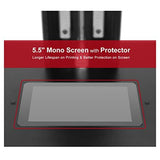 3D Printer Resin 3D Printer Orange 4K 3D Printer Photo Polymerization 3D Printer Monochrome 5.5 Inch 4K Display Parallel LED Lighting Large Print Size 4.72 x 2.68 x 7.48 Inch Longer