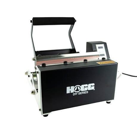 Hogg DIY Series Quick N' Easy Tumbler Heat Press Machine Bundle for Most Straight Sublimation Tumblers, Mugs, Bottles w/Bonus 20oz Sublimatable Skinny Tumbler, Sublimatable Paper, Gloves, & Heat Tape Hogg