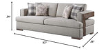 Acme Furniture Niamey Sofa, Fabric and Cherry Acme