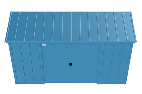 Arrow Classic Steel Storage Shed, 10x4, Blue Grey Arrow Shed