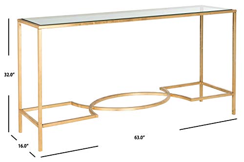 Safavieh Home Collection Inga Gold Console Table SAFAVIEH