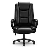 OFIKA Home Office Chair, 400LBS Big and Tall Computer Chair Heavy Duty Design, Ergonomic High Back Cushion Lumbar Back Support, Adjustable Executive Leather with Armrest OFIKA