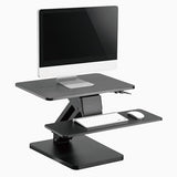 Desky Zero Adjustable Desk Riser – 6.3"–17.3" Height Adjustable Sit-Stand Workstation – Ergonomic Desktop Lift – Black Desky