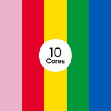 Cricut® Value Iron-On, Rainbow Sampler - 12 in x 3 ft (10 ct)- HTV Heat Transfer Vinyl Cricut