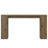 RoyalCraft 63'' Long Console Table, Farmhouse Entryway Table with Storage, Narrow Wooden Rectangular Sofa Table Behind The Couch, Living Room, Entrance, Hallway, Natural RoyalCraft