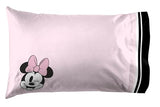Jay Franco Kids Sheet Set with Fitted, Flat Sheets & Pillow Cover - Ultra-Soft Bedding with Pillowcase for Room Decor, Black - Minnie Mouse, 4 Piece Full Jay Franco