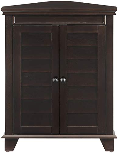 Crosley Furniture Lydia Corner Cabinet, Espresso - WoodArtSupply