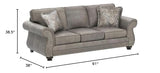 Roundhill Furniture Leinster Sofas, Gray Roundhill Furniture