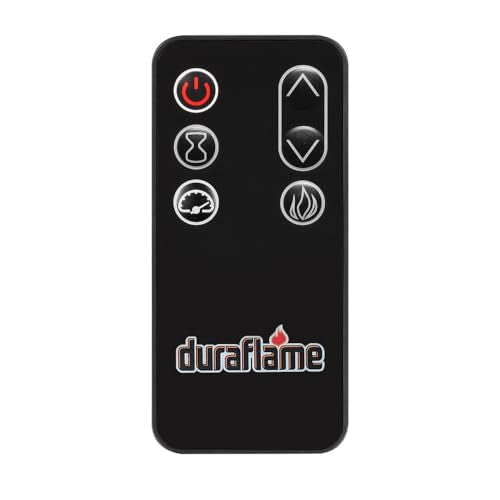 duraflame® Electric Fireplace Farmhouse Media Console for 65 Inch TVs with Glass Doors, Bright White Duraflame
