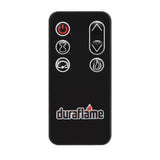 duraflame® Electric Fireplace Farmhouse Media Console for 65 Inch TVs with Glass Doors, Bright White Duraflame