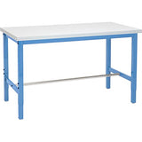 Global Industrial Production Workbench - Plastic Laminate Square Edge - Blue, 60" W x 30" D Global Industrial