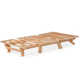 Nirvana Futons Twin Tri-Fold Wood Futon Sofa Bed Lounger Frame - (Space Saver, Natural Finish) Ideal for Small Spaces, RVs, and Dorm Furniture Nirvana Futons