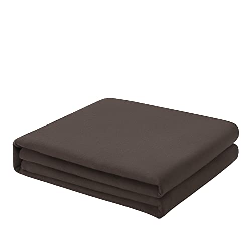 FreshCulture Queen Flat Sheet - Hotel Quality Queen Flat Sheet Only - Brushed Microfiber Top Sheet - Ultra Soft & Breathable - Wrinkle-Free - Easy Care - Single Flat Sheet (Queen, Brown) FreshCulture