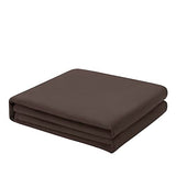 FreshCulture Queen Flat Sheet - Hotel Quality Queen Flat Sheet Only - Brushed Microfiber Top Sheet - Ultra Soft & Breathable - Wrinkle-Free - Easy Care - Single Flat Sheet (Queen, Brown) FreshCulture
