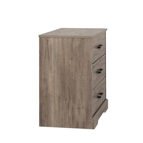 Prepac Rustic Ridge Farmhouse Nightstand Bedside Table, Brown Nightstand for Bedroom, End Table with 3 Drawers 16.25"D x 27.5"W x 26.75"H, DDNR-1603-1 - WoodArtSupply