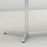 Pemberly Row 96W x 42D Boat Shaped Conference Table with Metal Base - Storm Gray Pemberly Row
