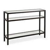 Henn&Hart 42" Wide Rectangular Console Table in Blackened Bronze, Entryway Table, Accent Table for Living Room, Hallway Henn&Hart