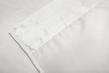 Satin Bed Sheets Full Size Sheet Sets, White Silk Sheets, 4 - Pieces Soft Bedding Set with 1 Deep Pocket Fitted Sheet,1 Flat Sheet,2 Pillowcase Luxbedding