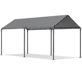 Carport Canopy 10x20 Heavy Duty, Metal Carport Waterproof Carport Garage Tent Outdoor for Car Tuck Boat SUV Party (Grey) gaildon