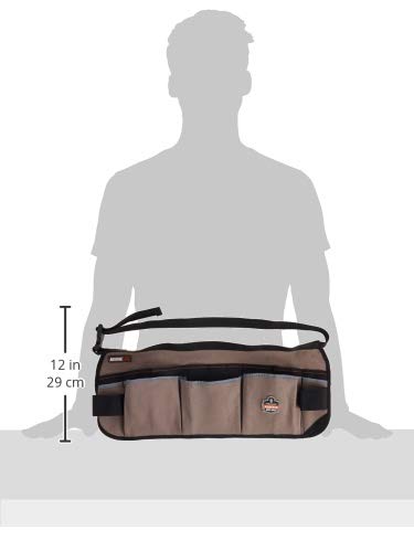 Arsenal 5706 Canvas Waist Tool Apron with 13 Pockets, Gray Ergodyne