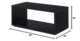 Convenience Concepts Northfield Admiral Coffee Table, Black, 18 in x 42 in x 18 in Convenience Concepts