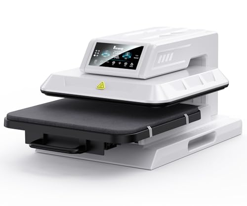 Benazcap Auto Heat Press Machine for T Shirts-Auto-Release 15x15 Heat Press - Rapid Heating, Even Heat Distribution, Ideal for HTV, Sublimation, Heat Transfer Projects Benazcap