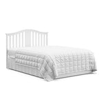 Graco Solano 4-in-1 Convertible Crib with Drawer Combo (White) – GREENGUARD Gold Certified, Includes Full-Size Nursery Storage Drawer, Converts to Toddler Bed and Full-Size Bed Graco