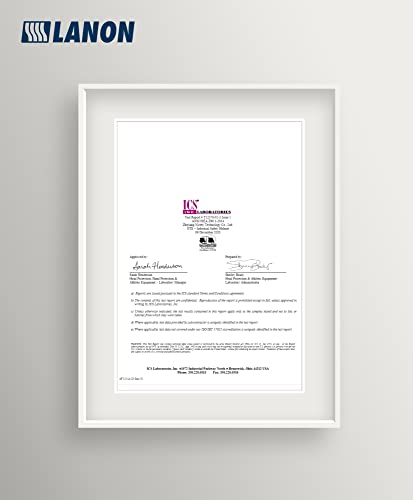 LANON Full Brim Hard Hat, OSHA Construction Work Approved, Premium Charcoal Gray Design, FRP Safety Helmet with 4 Point Adjustable Ratchet Suspension, Class C LANON Protection