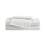 Eddie Bauer - Twin Sheet Set, Cotton Percale Bedding Set, Super Soft and Bedding Set, Oeko-Tex Certified (Essential Stripe Beige, Twin) Eddie Bauer