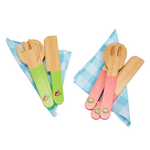 Bluey - Dine in with Bluey Set, 32-Piece Wooden Toy Set with Magic Asparagus, Plates, Utensils & More, Perfect for Role-Play & Imaginative Fun, FSC-Certified, Suitable for 3 Years & Up BLUEY